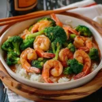 Honey Garlic Shrimp Sausage and Broccoli