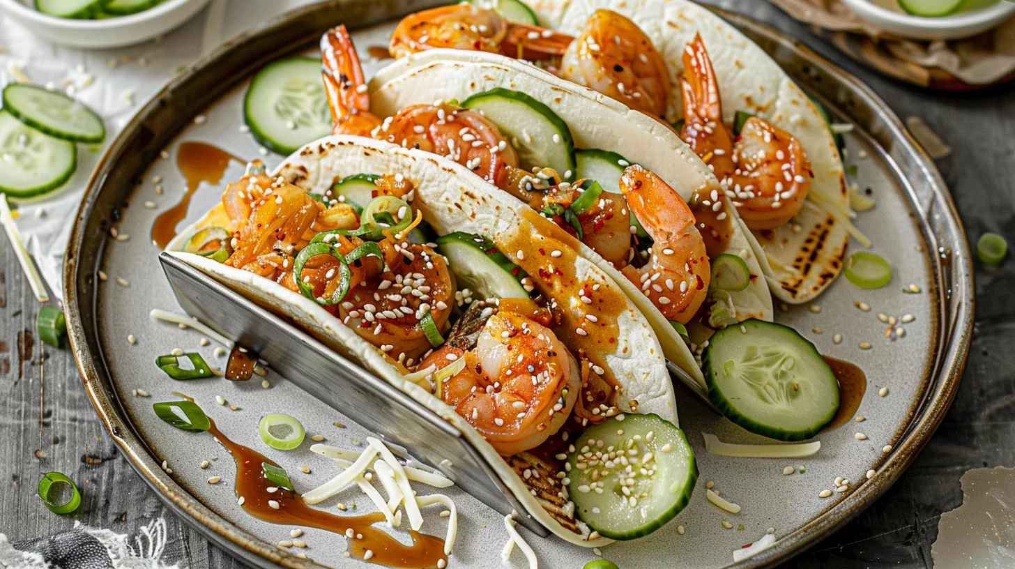 Korean Shrimp Tacos