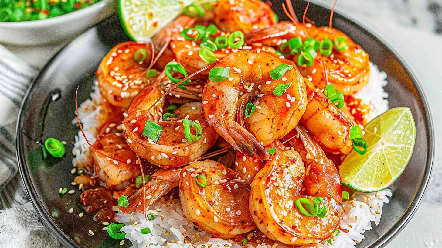 Korean Spicy Gochujang Shrimp