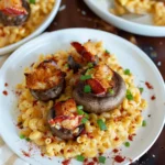 Lobster Mac and Cheese Stuffed Mushroom Caps