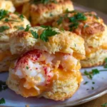 Lobster-stuffed Cheddar Biscuit Sliders