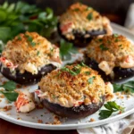 Lobster Thermidor Stuffed Portobello Mushrooms