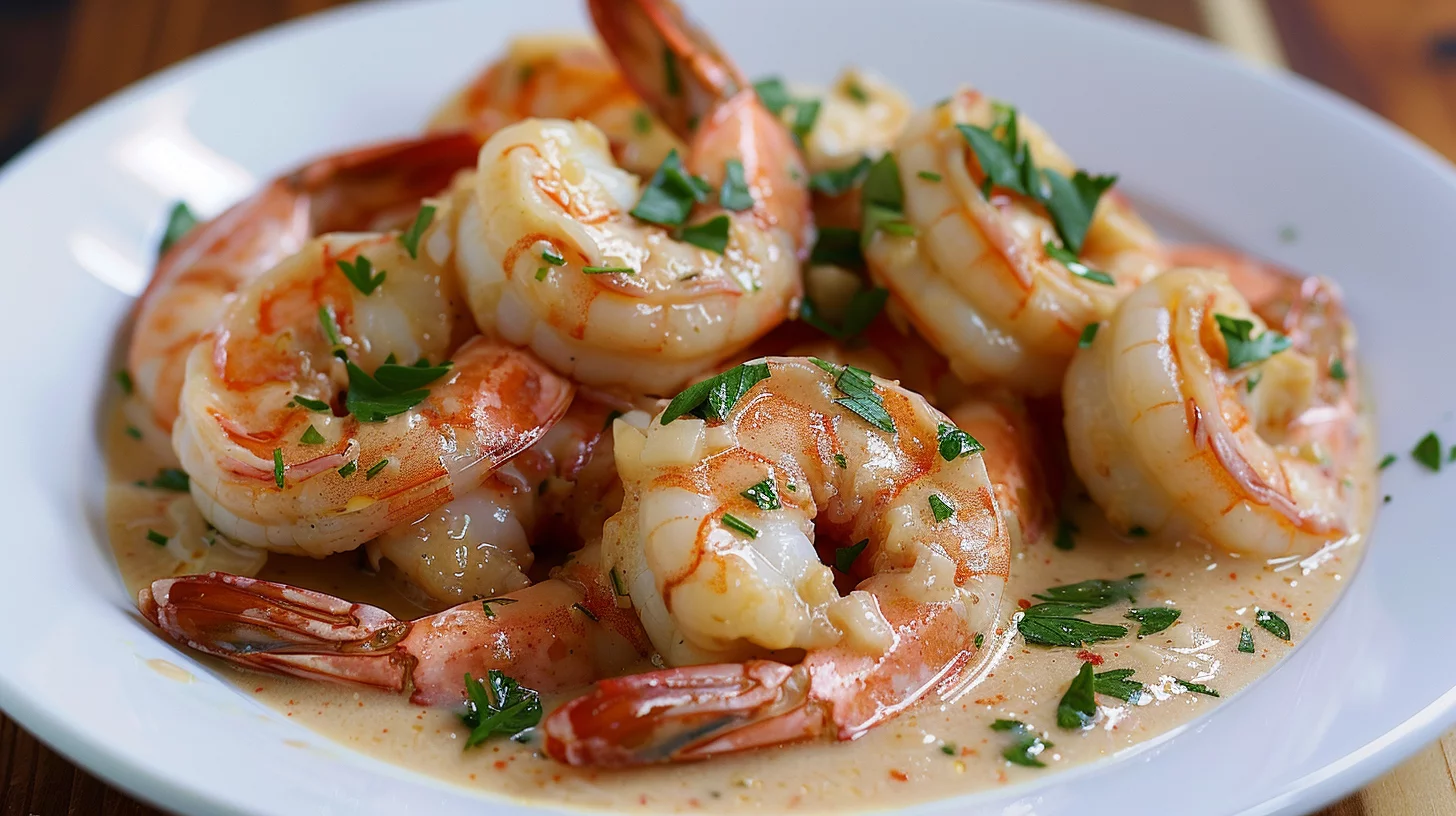 One Pan Dairy Free Creamy Garlic Shrimp