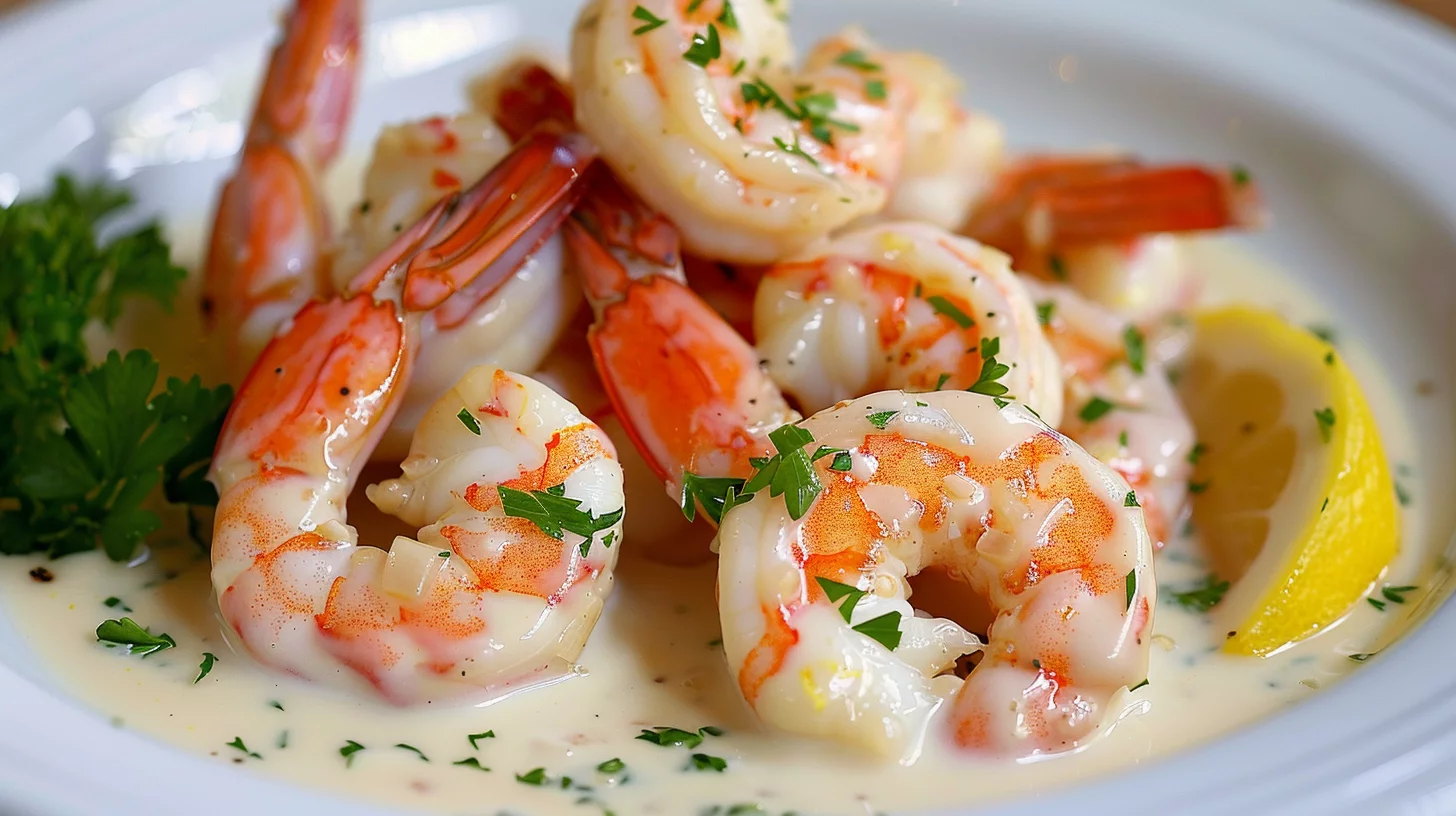 One Pan Dairy Free Creamy Garlic Shrimps