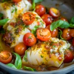 Pan Seared Cod In Tomato Basil Sauce