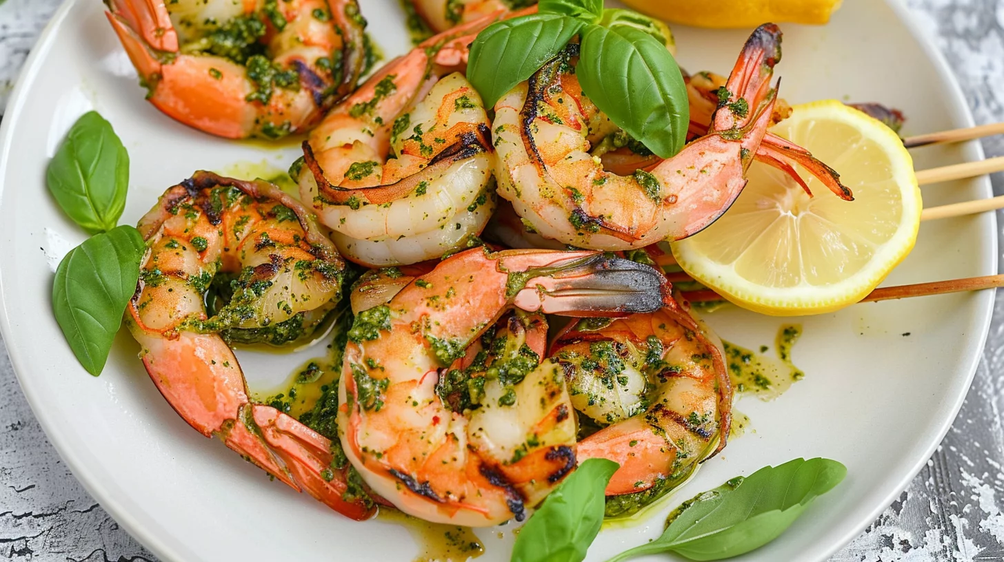Pesto Grilled Shrimp