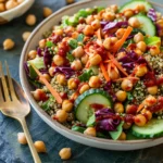 Rainbow Quinoa Chickpea Salad