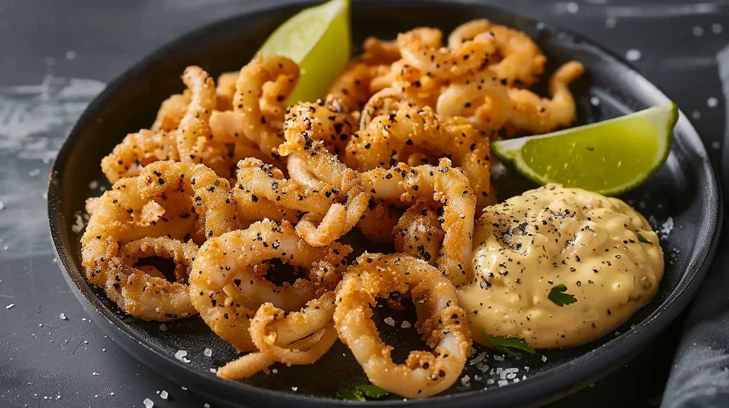 Salt and Pepper Squid With Aioli
