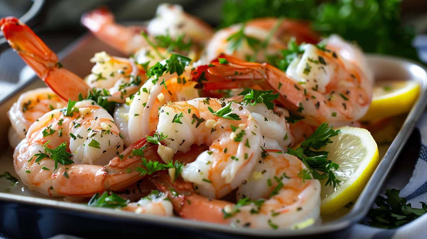 Sautéed Lemon Garlic Butter Shrimp