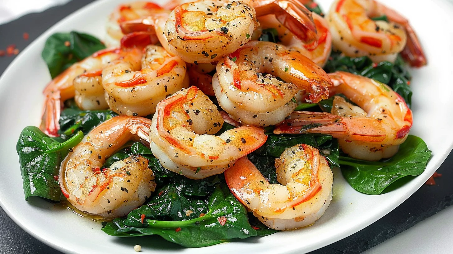 Sautéed Shrimp With Spinach Recipe