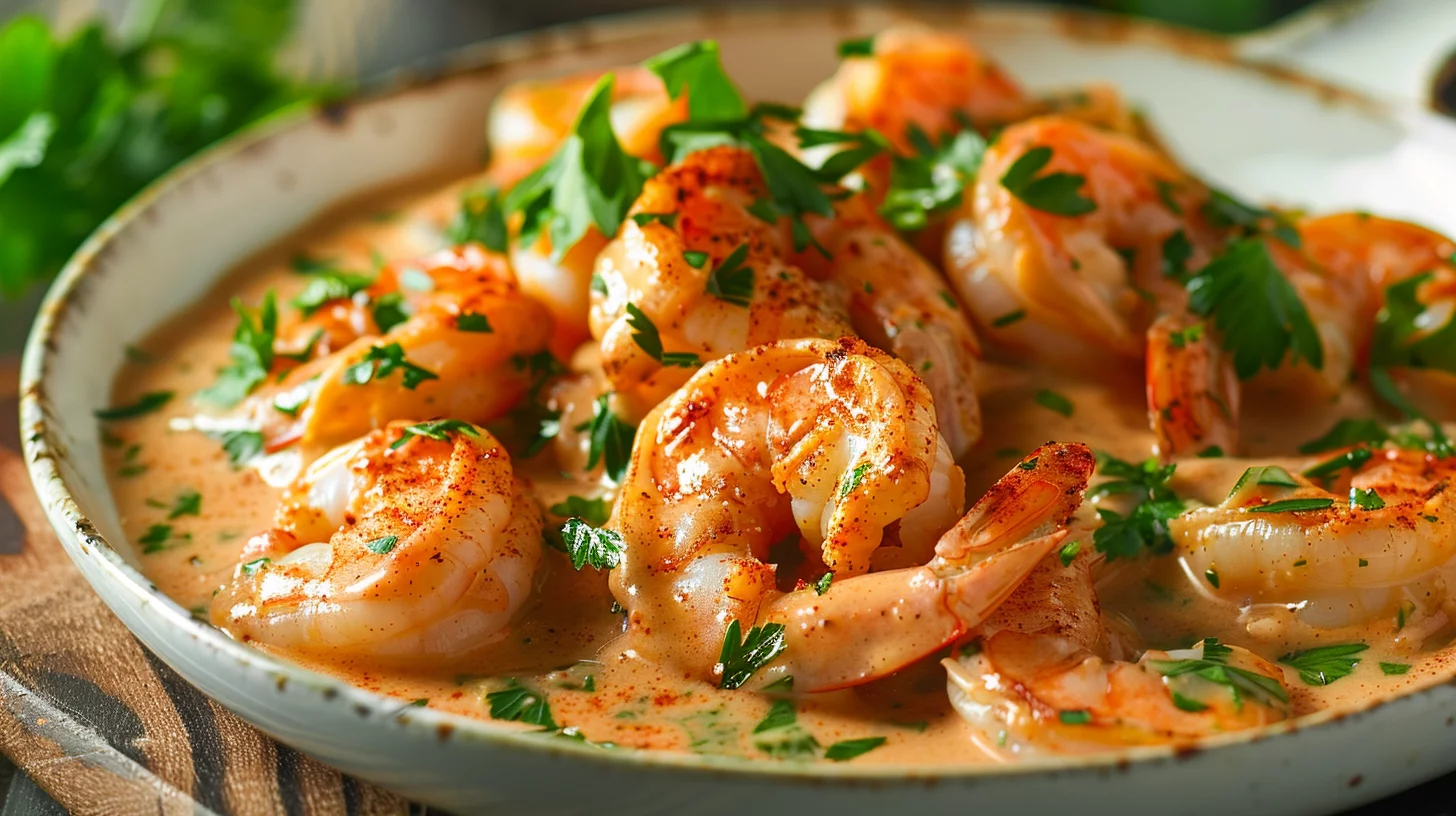 Savory Shrimp Skillet With Garlic and Paprika Cream
