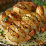 Shrimp Alfredo Stuffed Lobster Tails