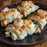 Shrimp and Spinach Artichoke Stuffed Crescent Bombs