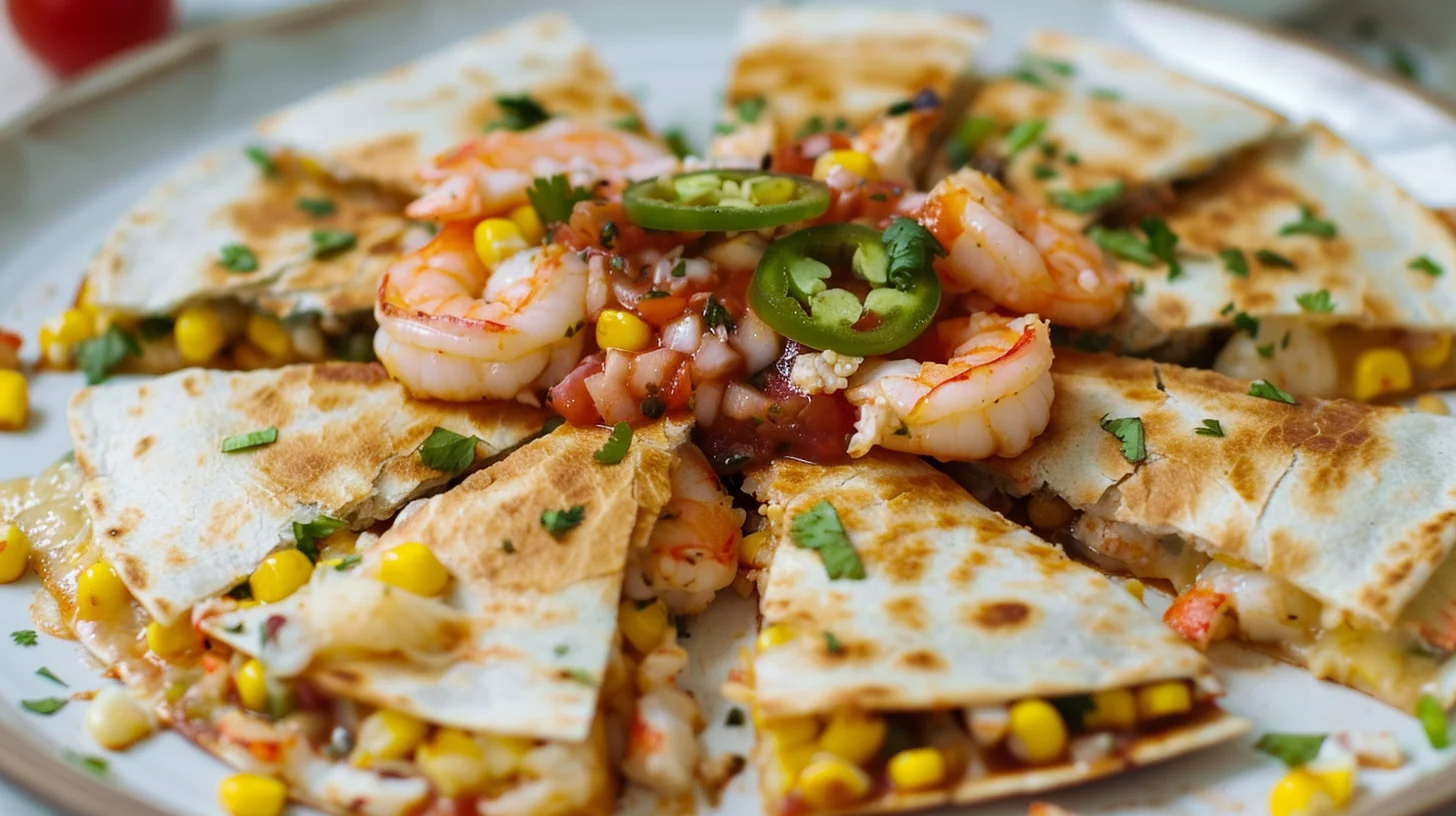 Shrimp Crab Quesadilla