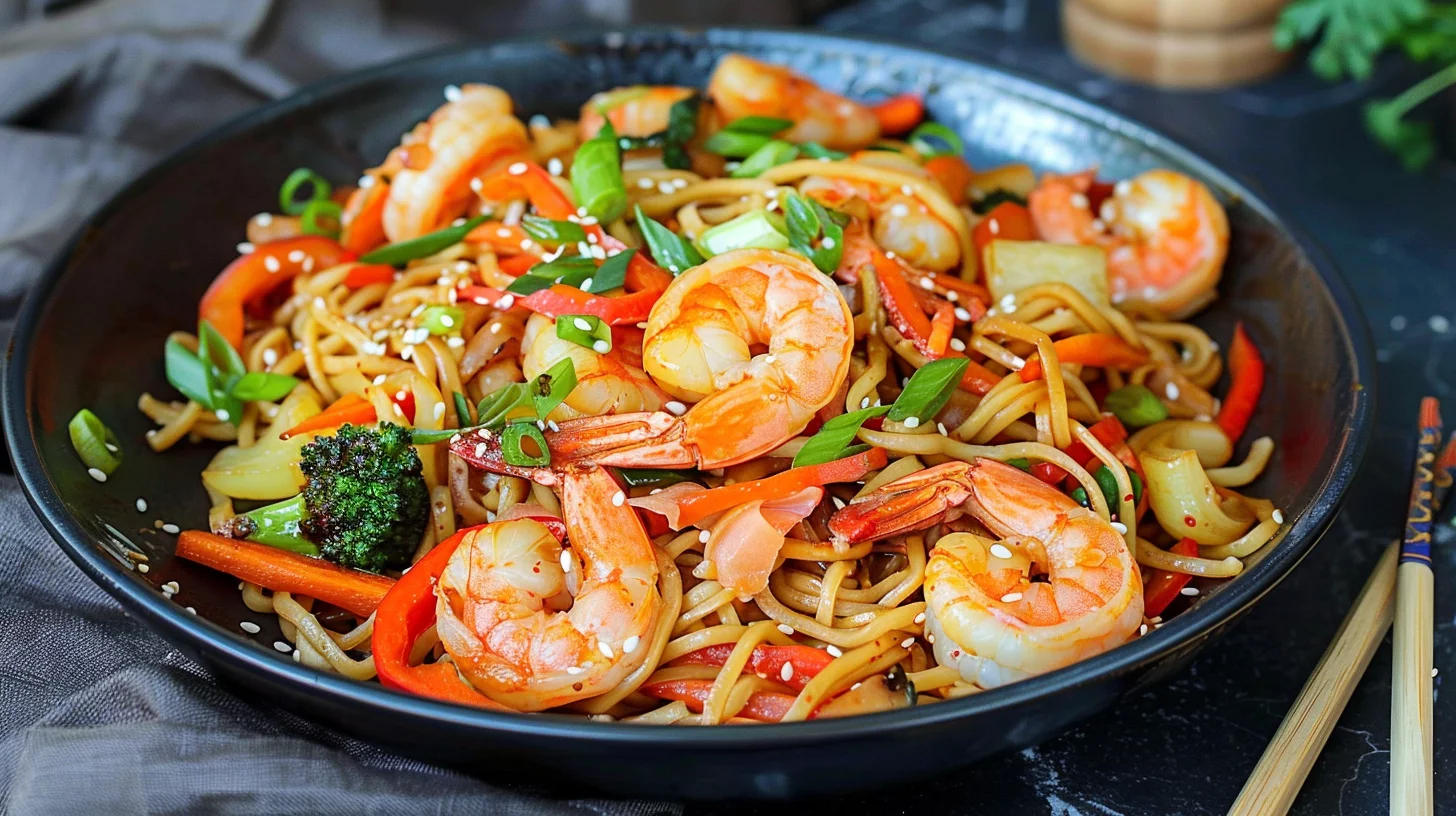 Shrimp Noodle Stir-fry