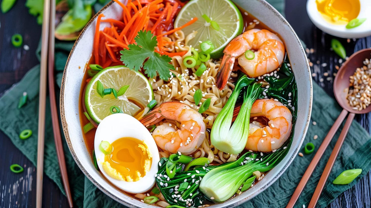 Shrimp Ramen Bowls