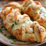 Shrimp Scampi Stuffed Crescent Roll Bombs