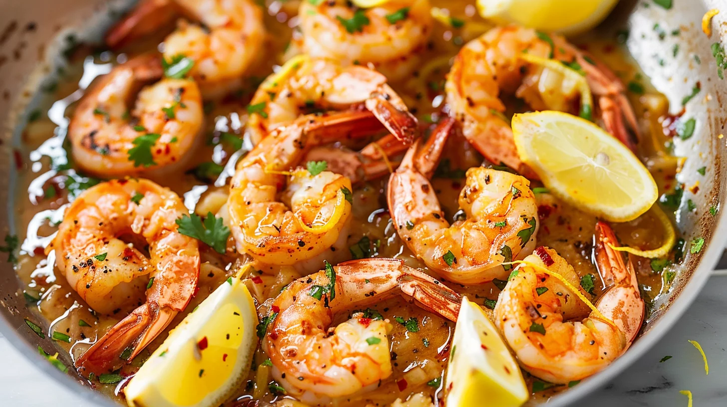 Spicy Lemon Garlic Shrimp