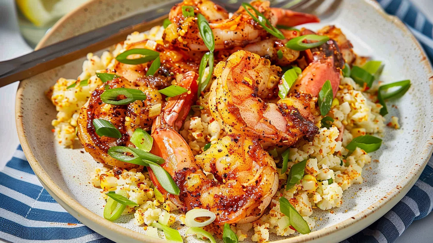 Spicy Shrimp With Cauliflower Rice