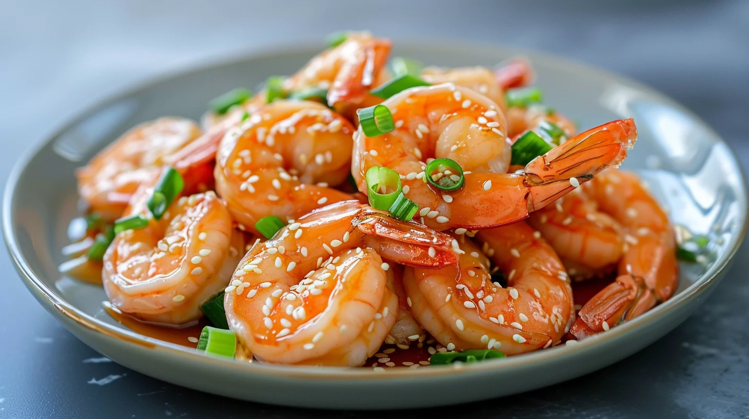 Sweet and Savory Honey Garlic Shrimp With A Ginger Soy Twist