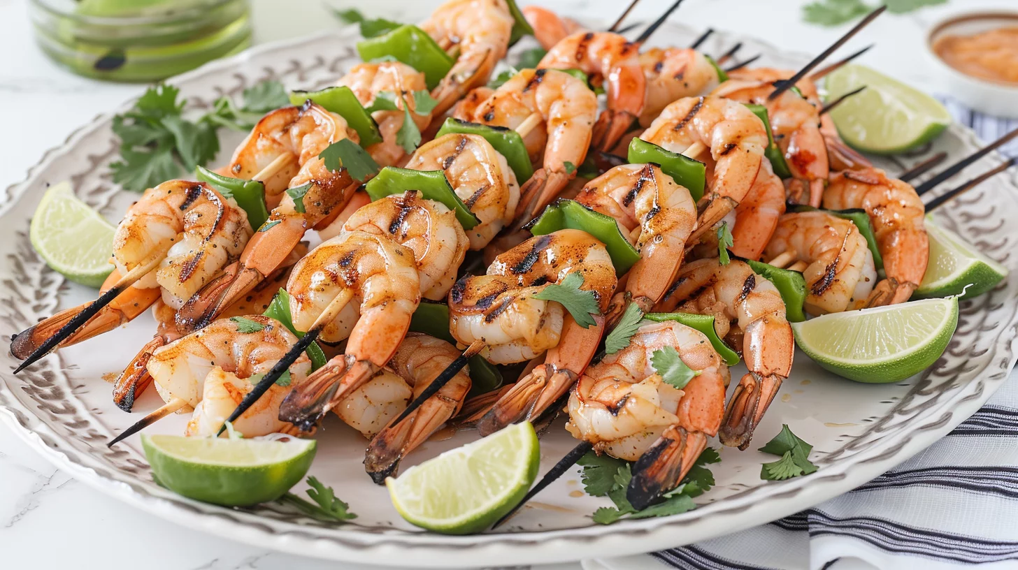 Sweet and Spicy Grilled Shrimp Skewers