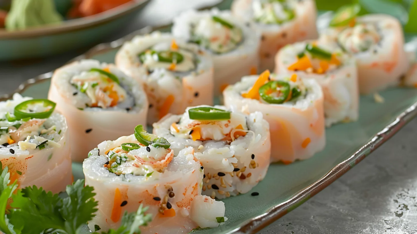 Tex Mex Seafood Roll Ups With Jalapeño Cream Cheese