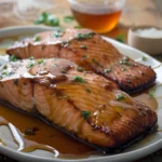 Texas Roadhouse Style Baked Salmon with Sweet and Savory Glaze