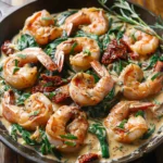 Tuscan Shrimp With Spinach Artichoke Sun Dried Tomatoes