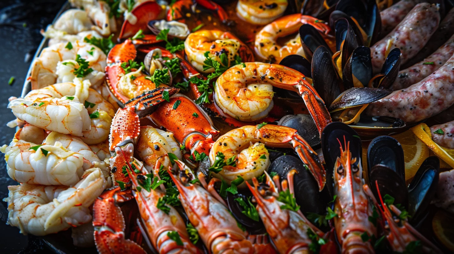 Ultimate Southernstyle Seafood Boil With Szechuan Peppercorn and Charred Citrus Butter