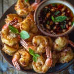 Vietnamese Style Shrimp Fritters With Nuoc Cham Dipping Sauce