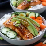 15 Minute Sesame Ginger Salmon Bowls