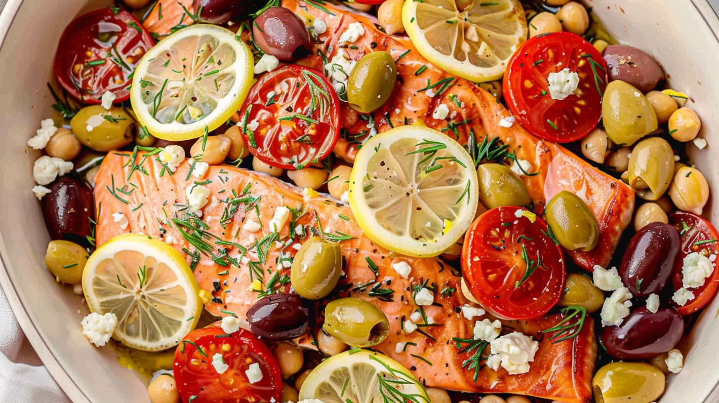 30 Minute Mediterranean Baked Salmon