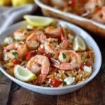 Baked Feta Shrimp Orzo