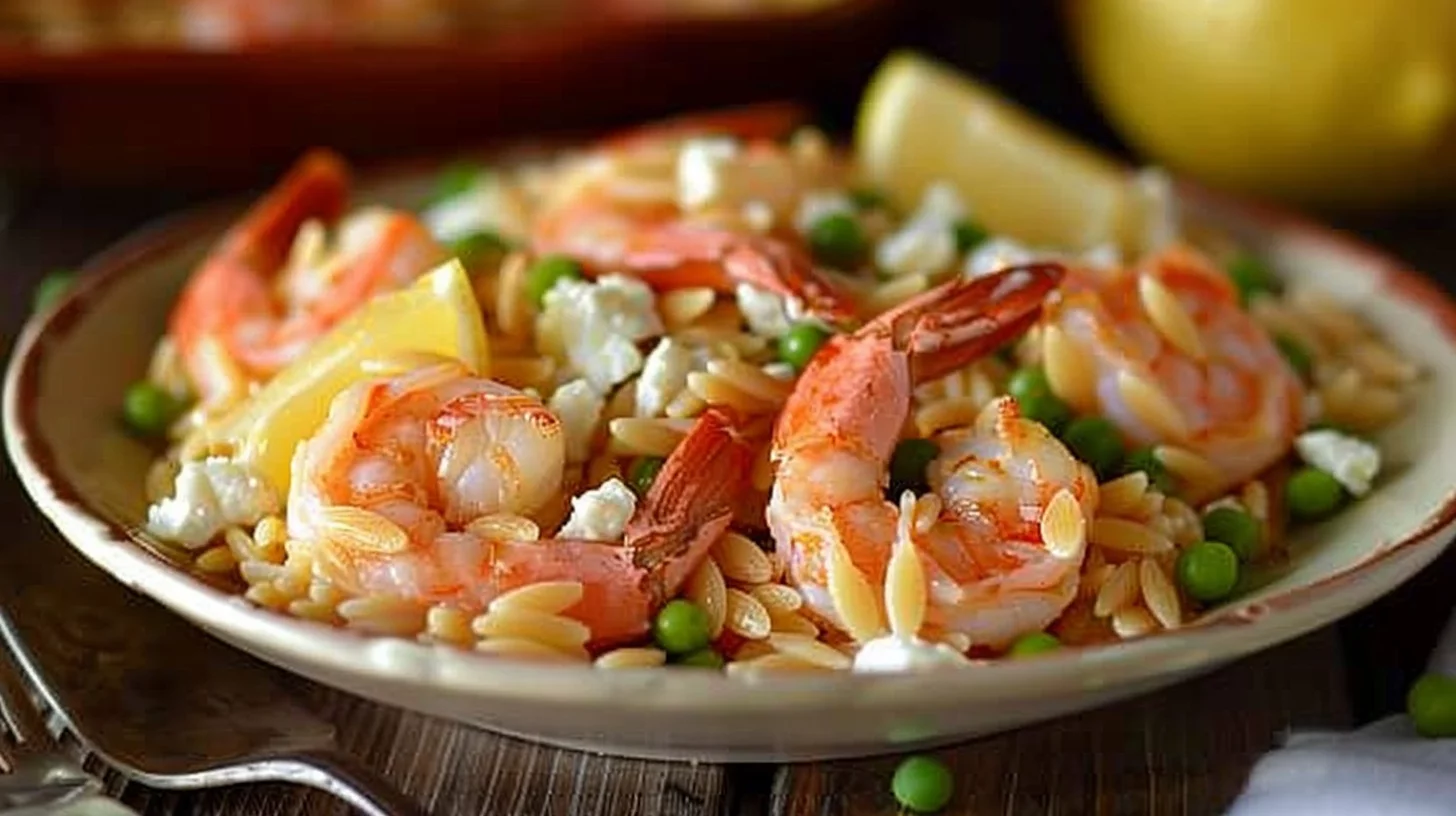 Baked Feta Shrimp Orzo