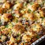Cajun Oyster Cornbread Stuffing