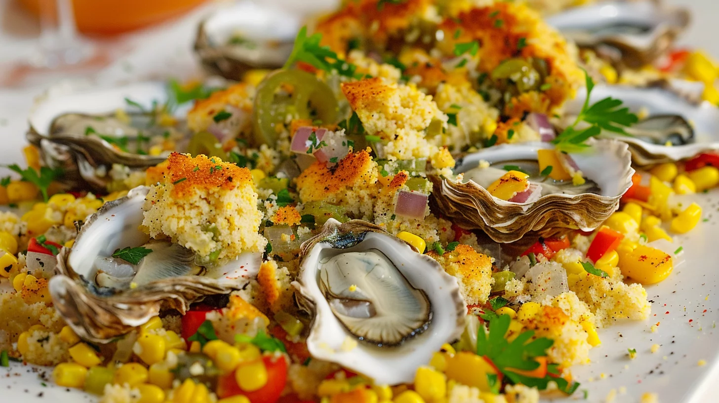 Cajun Oyster Cornbread Stuffing