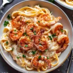 Cajun Shrimp Alfredo Pasta