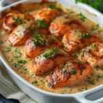 Cajun Shrimp and Salmon With Garlic Cream Sauce
