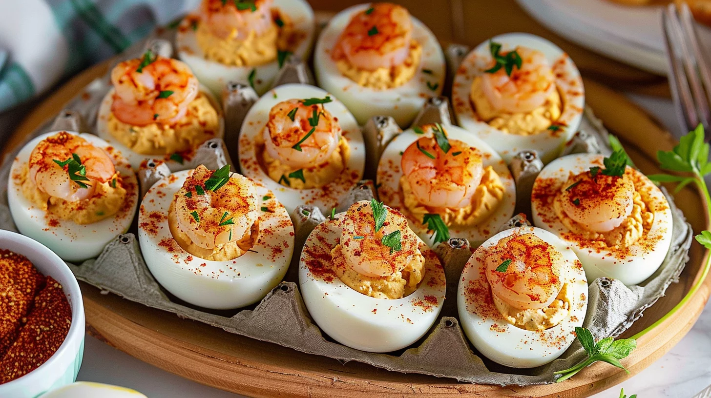 Cajun Shrimp Deviled Eggs