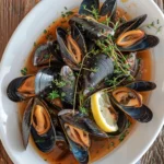 Cider Braised Mussels With Herbs