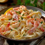 Crab and Shrimp Fettuccine Alfredo