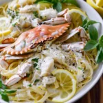 Crab Linguine With Lemon Cream