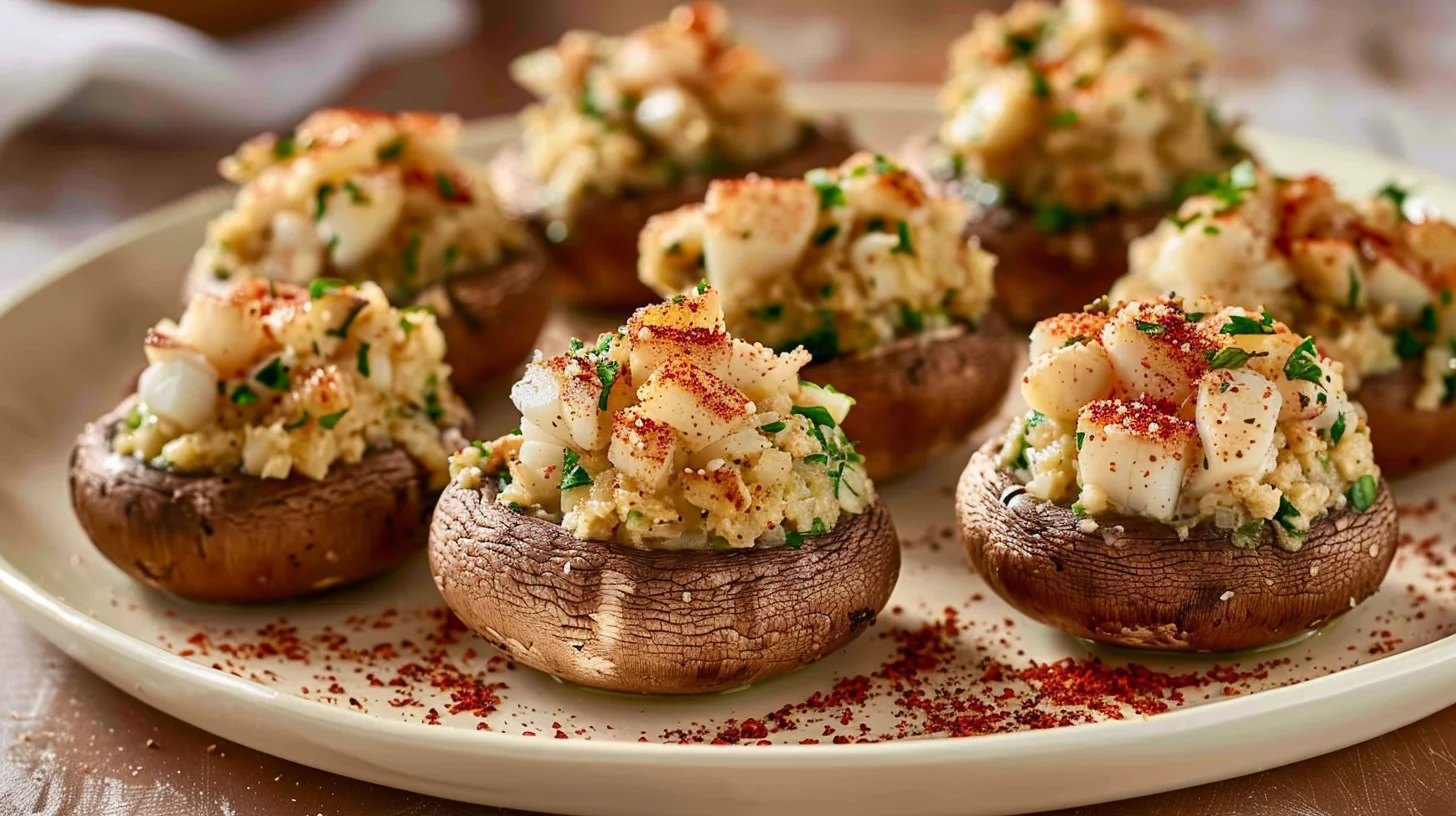 Crab Stuffed Mushrooms