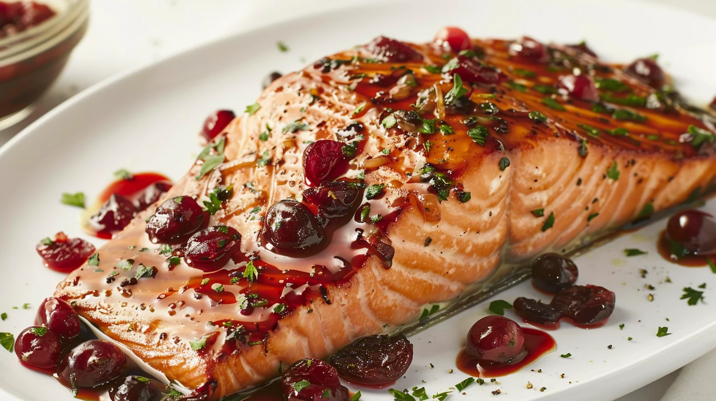 Cranberry Glazed Salmon
