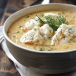 Creamy Crab Bisque With Fresh Dill