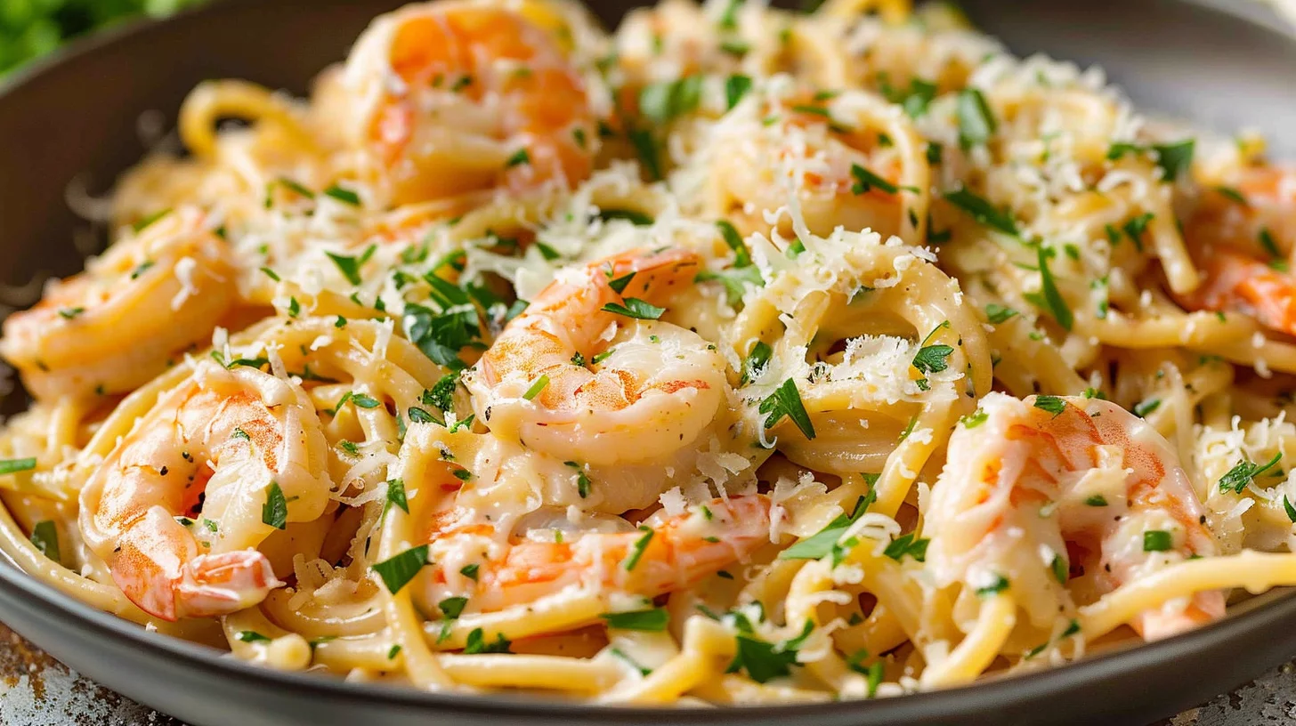 Creamy Garlic Shrimp Pasta