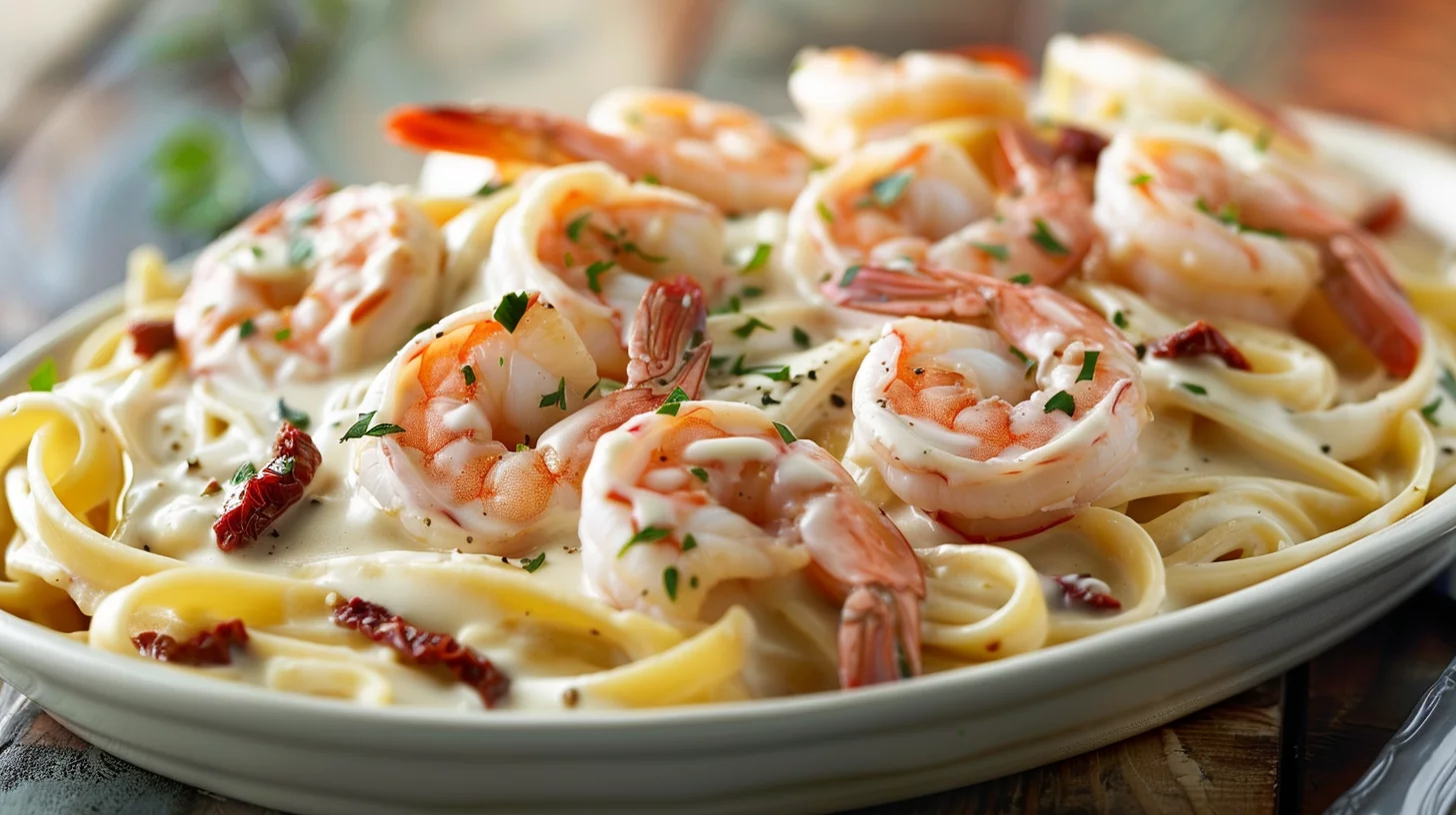 Creamy Shrimp Parmesan Pasta