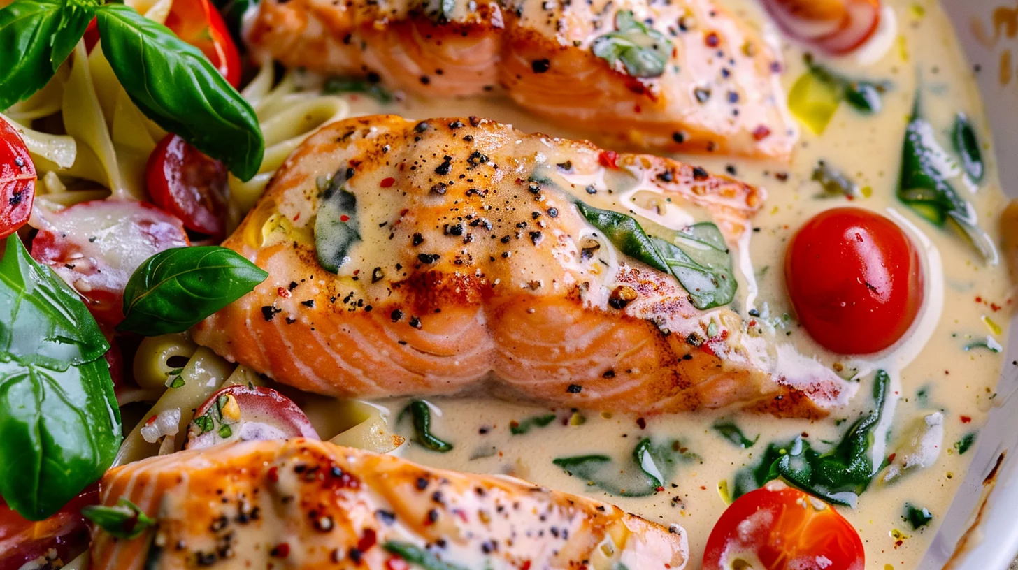 Creamy Tuscan Salmon 30 Minute Dinner