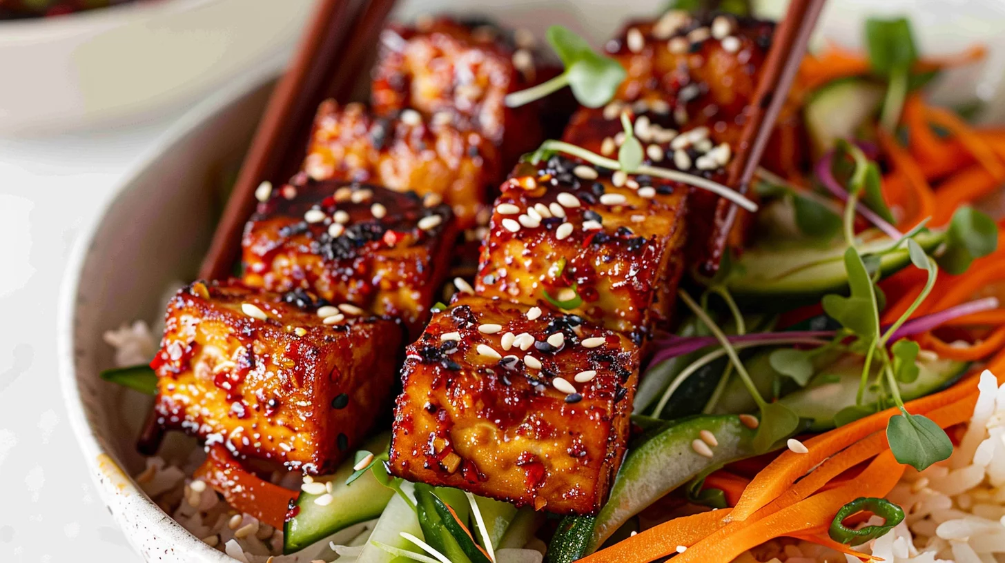 Crispy Gochujang Korean Tofu