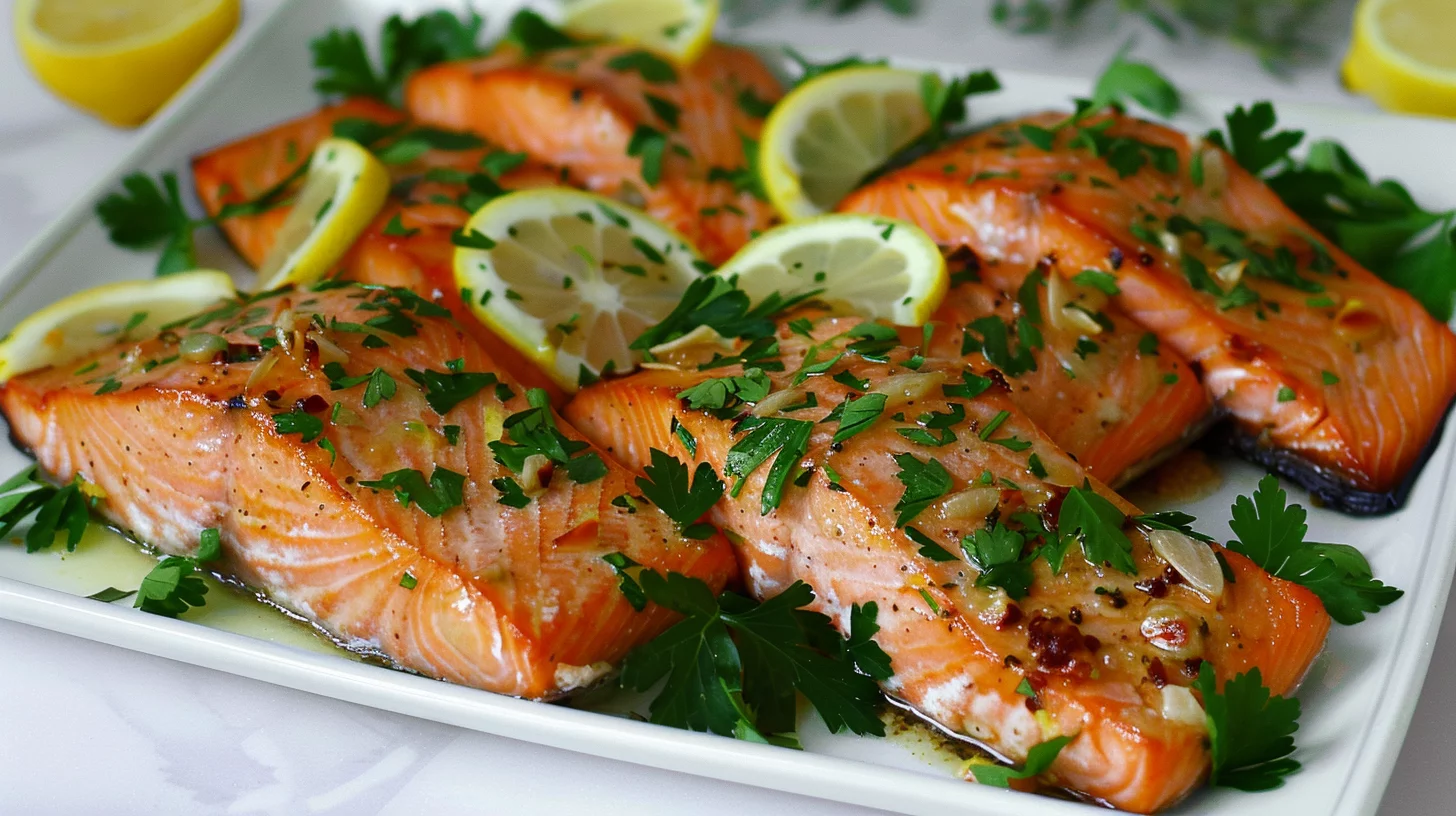Easy Oven Baked Garlic Butter Salmon